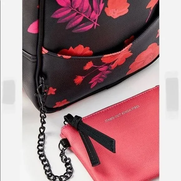 Justice floral mini backpack and wristlet - Picture 2 of 6